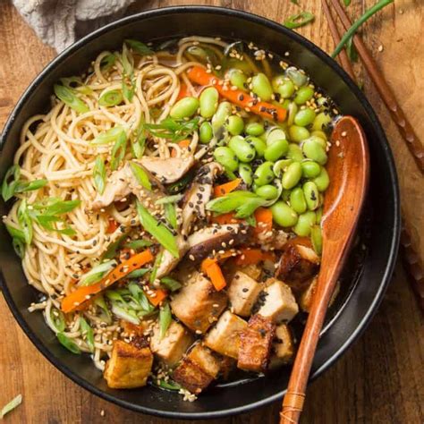 Vegan Ramen With Sesame Glazed Tofu Connoisseurus Veg