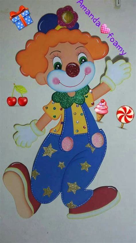 Pin By Amanda On Amanda Foamy Clown Crafts Circus Crafts Clown Party