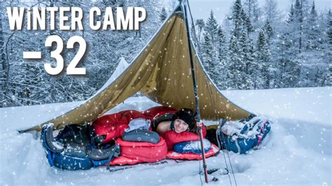 C Winter Camping In The Warmest Hot Tent On Earth Winter Camping