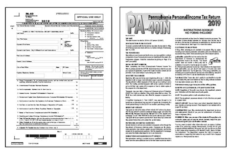 Printable Pa Tax Form Pa 40 Printable Forms Free Online