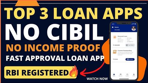 Top 3 Online Loan Apps New Loan App Without Cibil Score RBI Registered