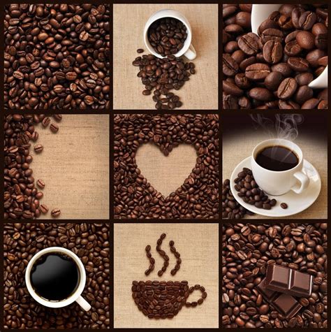 Coffee Lovers Collage Wall Mural Collage Style Coffee Art Coffee