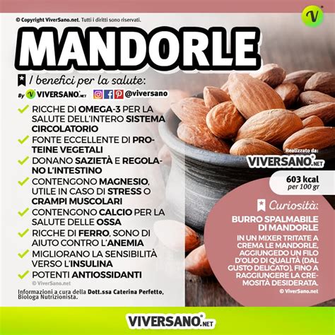 Mandorle Valori Nutrizionali Propriet Benefici E Quante Mangiarne