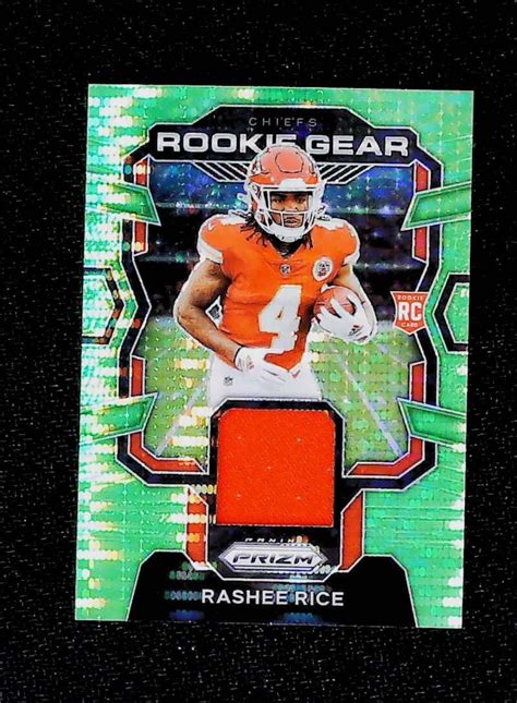 Amazon Panini Prizm Rookie Gear Neon Green Pulsar Rashee