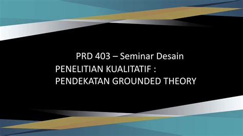 Pdf Prd Seminar Desain Penelitian Kualitatif Ocw Upj Ac Id