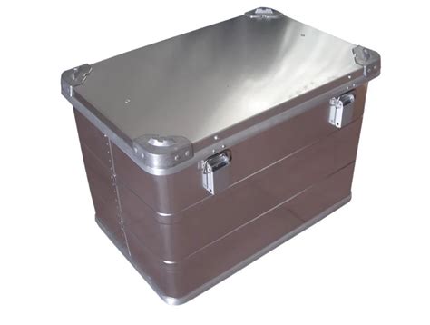 Silver Waterproof Aluminum Storage Container With Lock for Packing Food ...