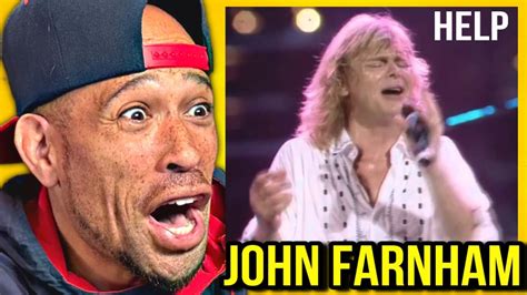 Rapper First Time Reaction To John Farnham Help Live This Is Insane