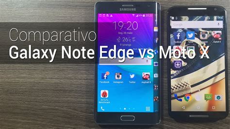 Comparativo Galaxy Note Edge Vs Moto X Tudocelular YouTube