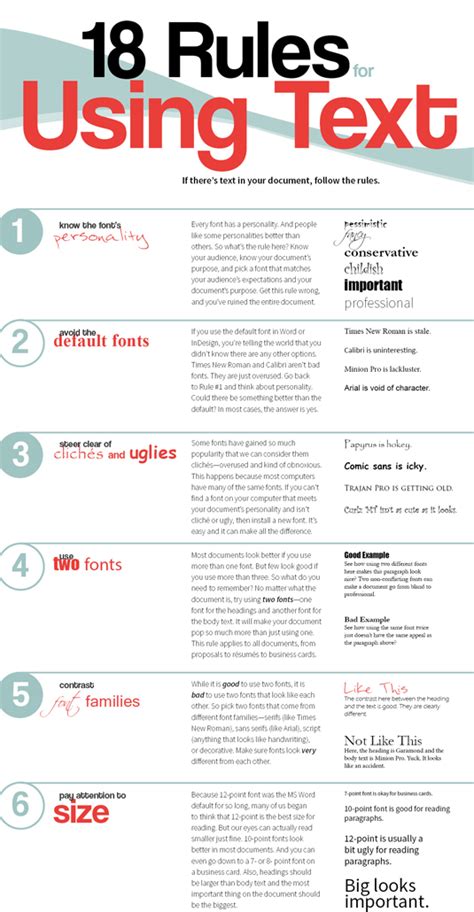 18 Rules For Using Text Creative Bloq