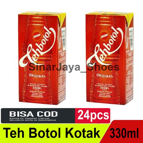 Teh Botol Sosro Kotak 330 Ml Isi 24 Pcs Lazada Indonesia