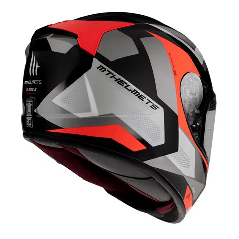 Casco Mt Helmets Blade Sv Finishline D Gloss Pearl Red Motoskin