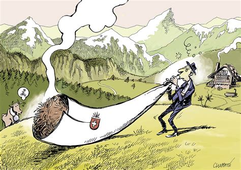 Le cannabis légal en Suisse Globecartoon Political Cartoons