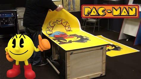 How To Apply Side Art To An Arcade Cabinet Replica Pacman Multicade