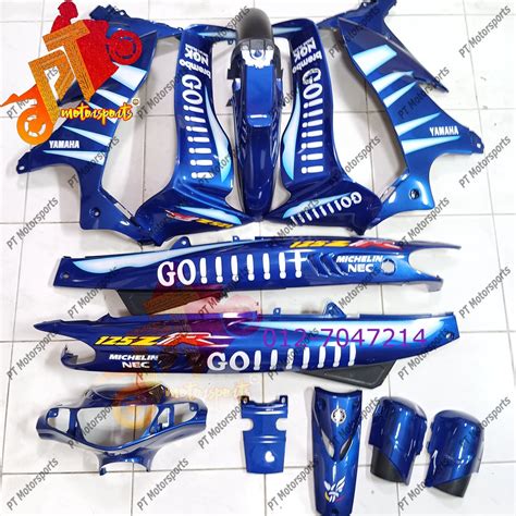 Yamaha 125ZR Cover Set Gp Blue DPBMC Biru Gp 46 Movistar Go 46 Rossi