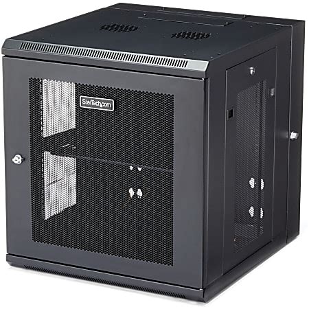 StarTech 12U 36in Knock Down Server Rack Cabinet With Casters Easy