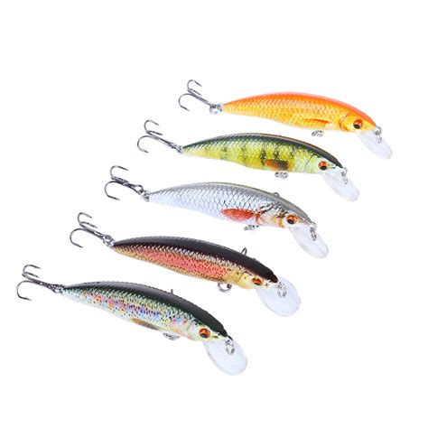 5pcs 2 2 Mini Minnow Fishing Lures Set 2 4g Realistic Fish Bait Unique