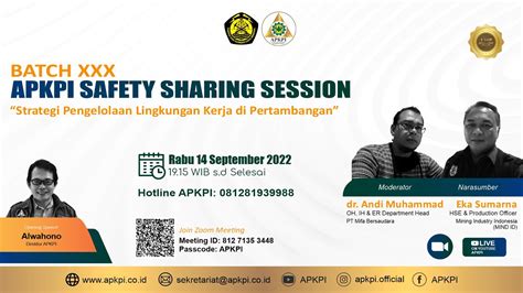 APKPI SAFETY SHARING SESSION BATCH XXX Strategi Pengelolaan Lingkungan