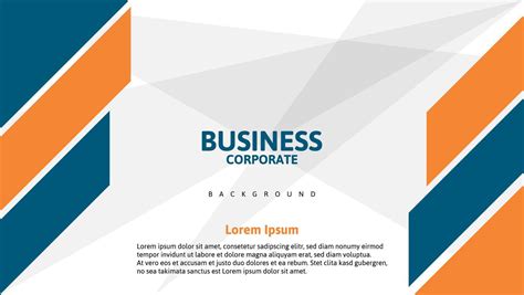 Business Corporate Banner Background With Text Space In Orange And