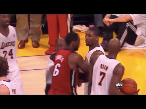 LeBron James Almost FIGHTS Ron Artest 2010 YouTube