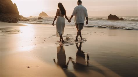 A Couple Sharing A Moment Of Appreciation And Mindfulness As They Walk