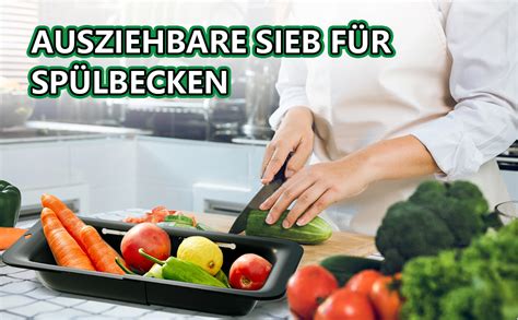 Deuxyu K Che Sieb F R Sp Lbecken Ausziehbar Cm Siebkorb Ber