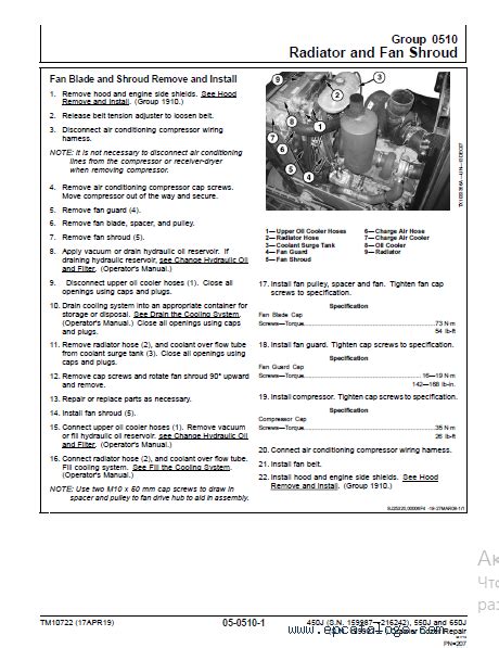 John Deere 450J, 550J, 650J Repair Technical Manual