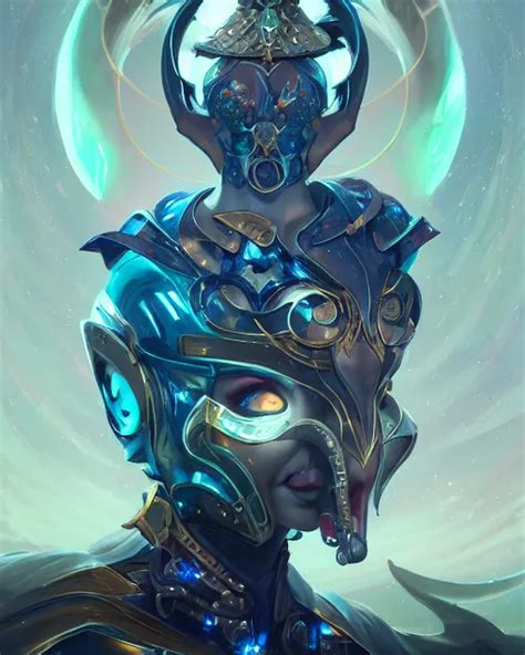 Portrait Of A Beautiful Cybernetic Empress By Pete Stable Diffusion