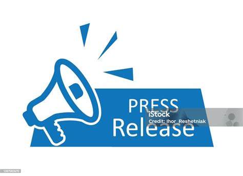 Press Release Icon News With Megaphone Newspaper With Announcement