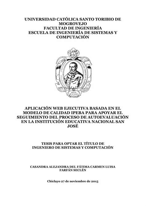 Pdf Universidad Cat Lica Santo Toribio De Mogrovejo D Ndome