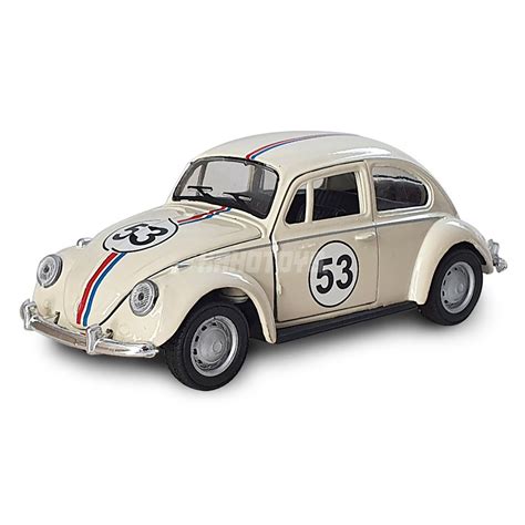 Miniatura Volkswagen Fusca Herbie 53 kinsmart 1 32 em Promoção na