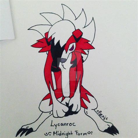 Lycanroc Midnight Form By Toxicwolf22 On Deviantart