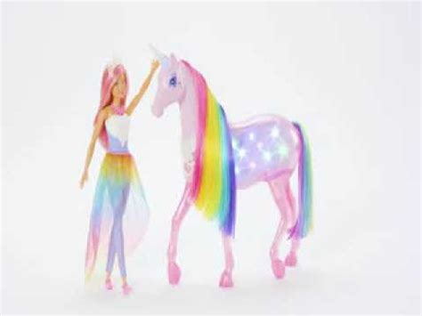 Barbie FXT26 Dreamtopia Magisches Zauberlicht Einhorn Puppen