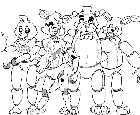 Desenhos De Five Nights At Freddy S Fnaf Para Colorir Pintar E