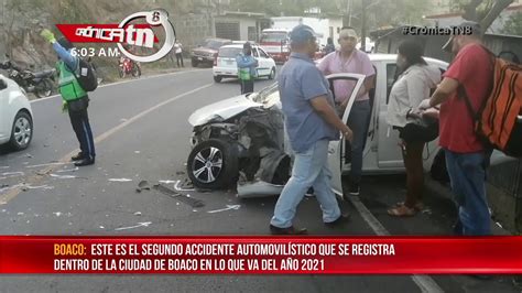 Boaco Cami N Y Taxi Involucrado En Accidente De Tr Nsito Nicaragua