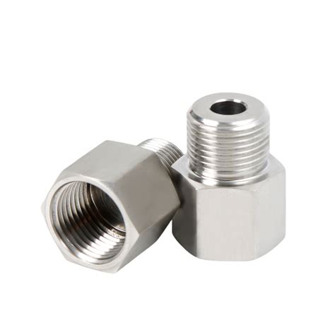 Stainless 304 Reducer Fitting M10 G18male To Female Thread Brass Pipe Connectors Brass Coupler