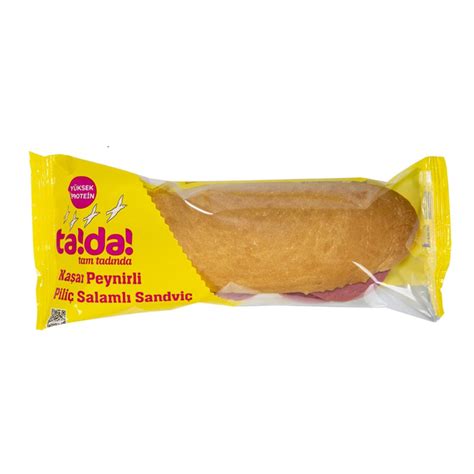 Tada Kaşar Salamlı Sandviç 130 g Cepte Şok