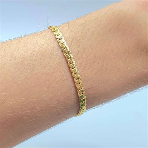 Pulseira Folheada A Ouro 18K Trançada Chérie Bijoux