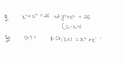 Solved Find Parametric Equations For The Tangent Line To The Curve Of