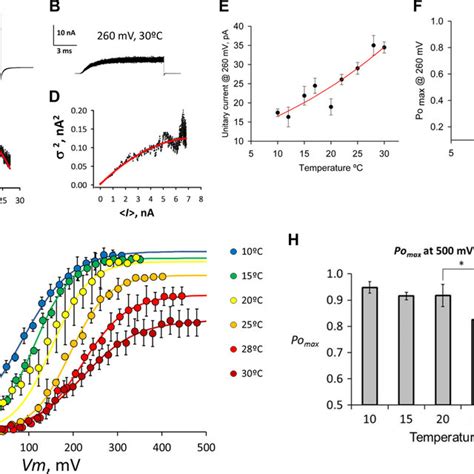 Voltage And Cold Activation Of Trpm8 A Macroscopic Currents Of Trpm8