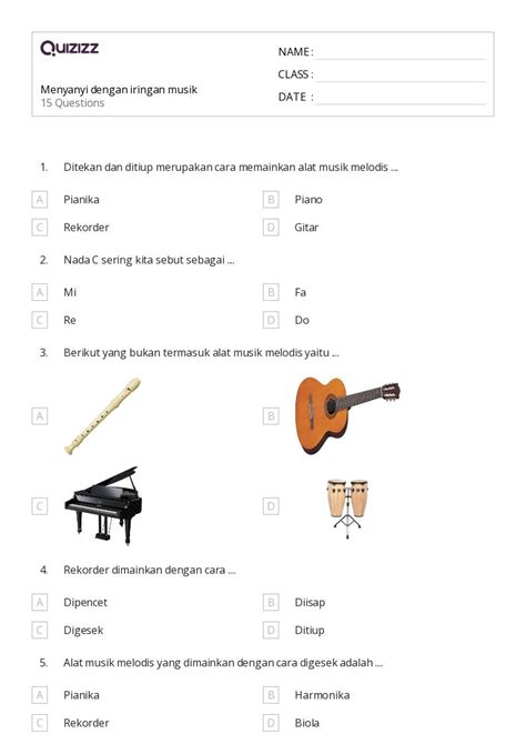 50 Lembar Kerja Suara Tengah Untuk Kelas 4 Di Quizizz Gratis And Dapat