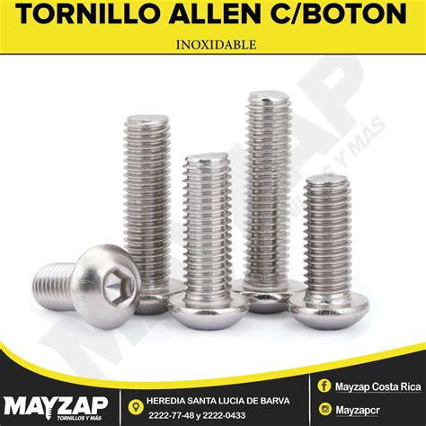 TORNILLO ALLEN BOTON INOXIDABLE Archives Mayzap Tornillos Y Herramientas