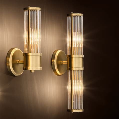 Wall Lamp Claridges Double In 2021 Wall Lamp Art Deco Wall Lights Gold Wall Lights