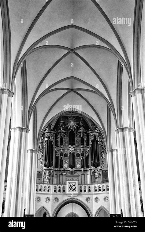 Interior Of St Marys Church Marienkirche Berlin Germany Black