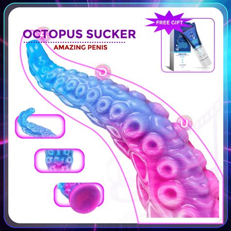 HESEKS Enorme Monstruo Consoladores De Silicona Tapón Anal Tentáculo Consolador Realista Ventosa