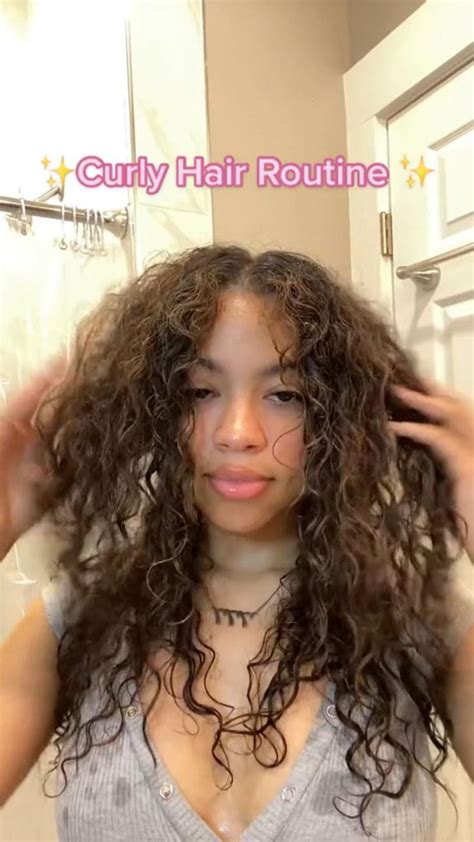 Quick Curly Hair Routine Curly Hair Routine Curly Hair Styles Mixed Curly Hair