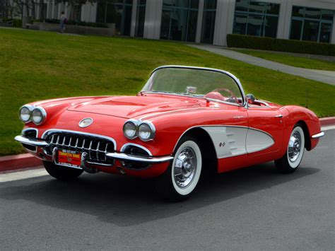 Featured Corvette: 1958 Signet Red Corvette Convertible – Classic Car Collector News