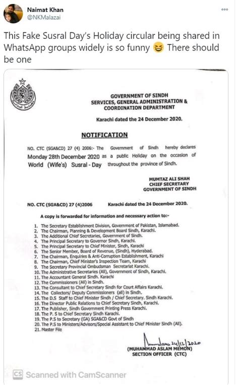 Fact Check Did Sindh Government Announce A Susral Day Holiday