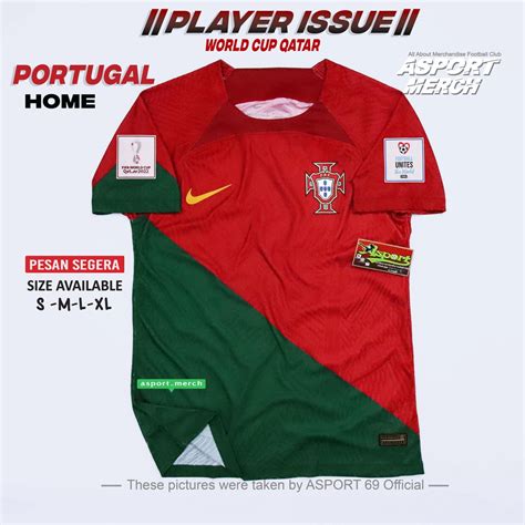 Jual PORTUGAL PLAYER ISSUE JERSEY BOLA PORTUGAL HOME WORLDCUP 2022 2023