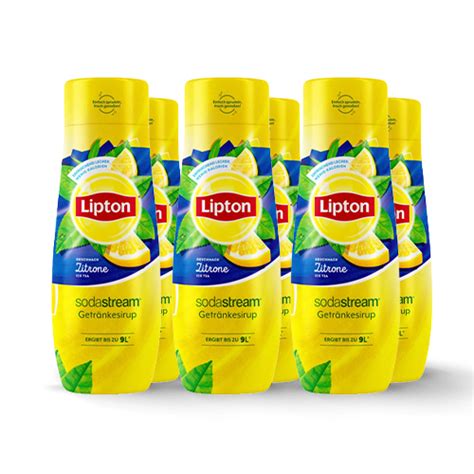 SodaStream Lipton Ice Tea Lemon Syrup 6x 440ml Walmart