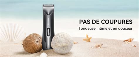 kensen Tondeuse Corps Homme Tondeuse Parties Intimes Étanche IPX7 120